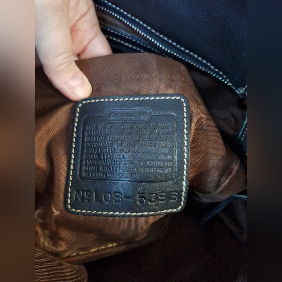 Vintage Coach Black Large Hampton Tote 5098 - Picture 7 of 13